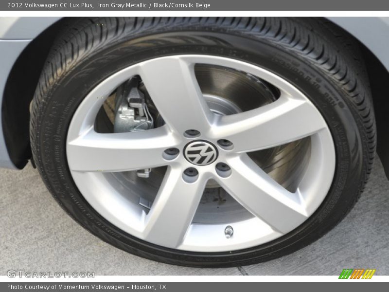 Iron Gray Metallic / Black/Cornsilk Beige 2012 Volkswagen CC Lux Plus