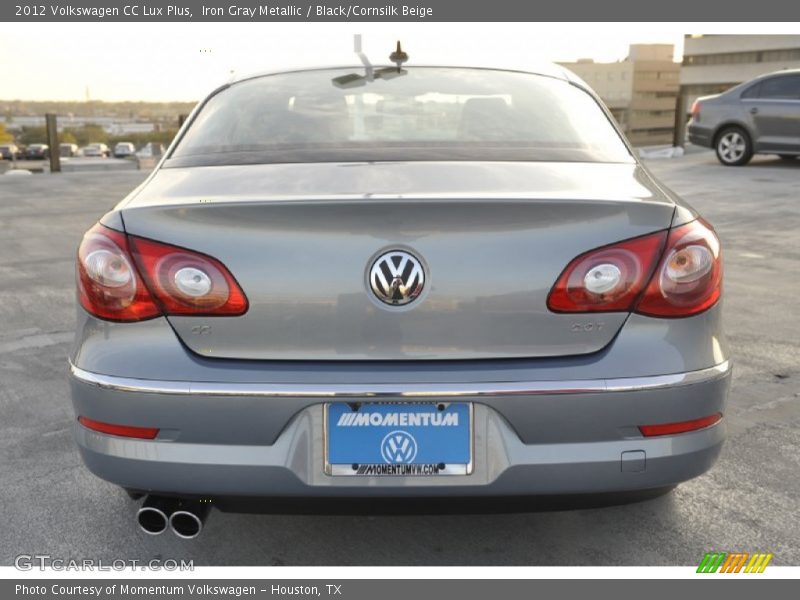 Iron Gray Metallic / Black/Cornsilk Beige 2012 Volkswagen CC Lux Plus