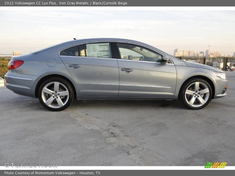 Iron Gray Metallic / Black/Cornsilk Beige 2012 Volkswagen CC Lux Plus