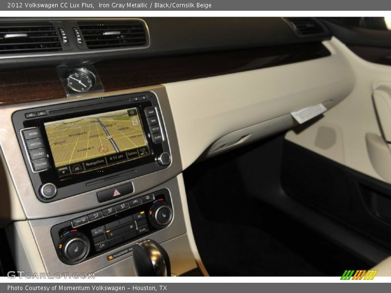 Iron Gray Metallic / Black/Cornsilk Beige 2012 Volkswagen CC Lux Plus