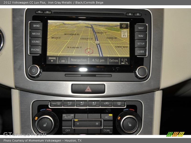 Iron Gray Metallic / Black/Cornsilk Beige 2012 Volkswagen CC Lux Plus