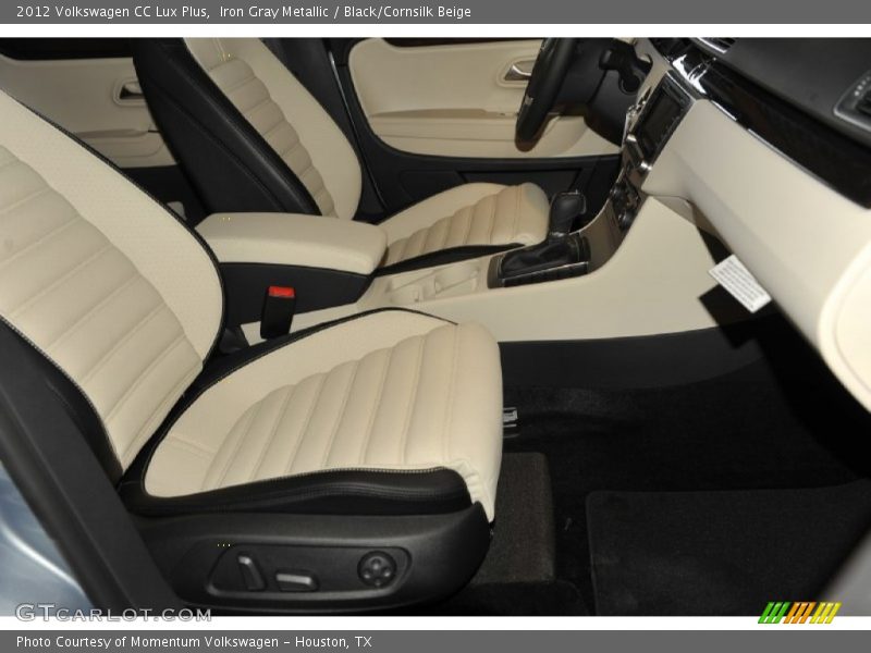 Iron Gray Metallic / Black/Cornsilk Beige 2012 Volkswagen CC Lux Plus