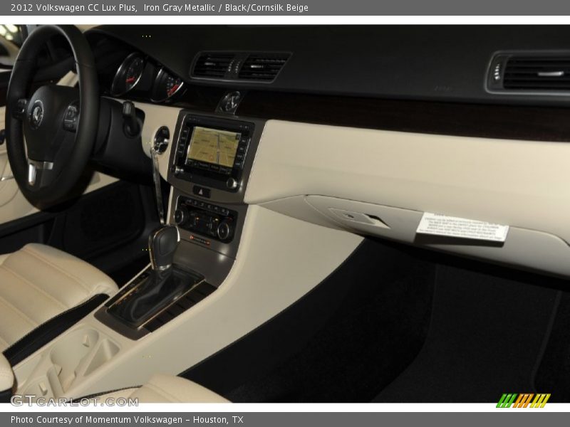 Iron Gray Metallic / Black/Cornsilk Beige 2012 Volkswagen CC Lux Plus