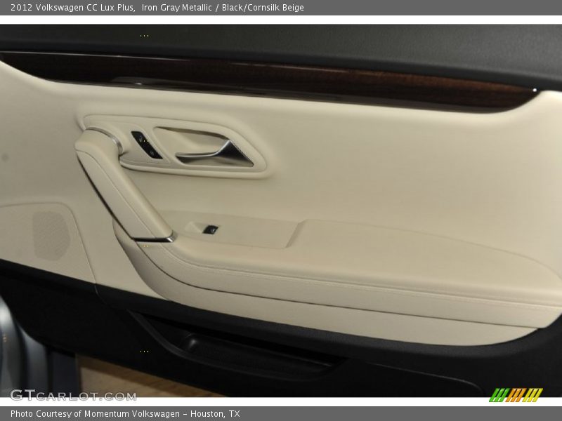 Iron Gray Metallic / Black/Cornsilk Beige 2012 Volkswagen CC Lux Plus