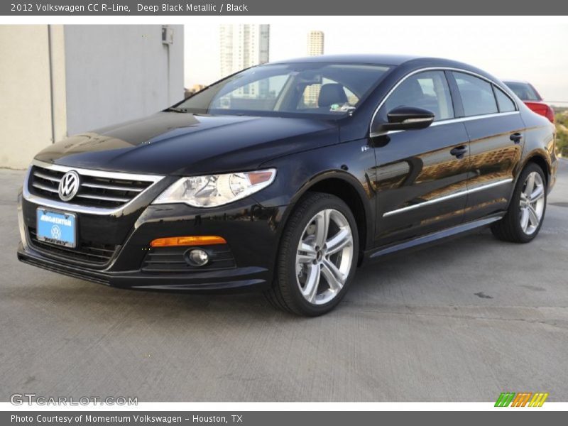 Deep Black Metallic / Black 2012 Volkswagen CC R-Line