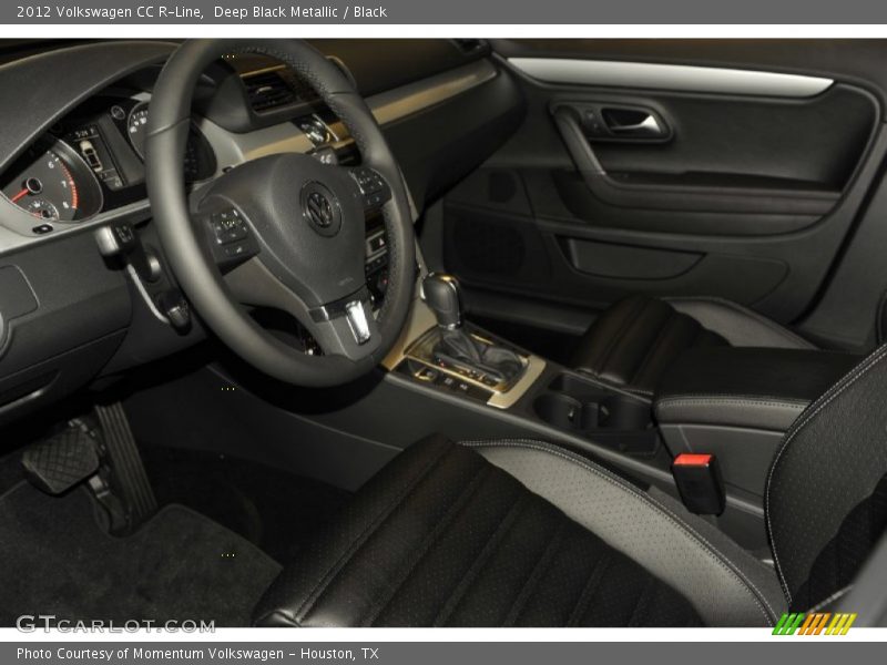 Deep Black Metallic / Black 2012 Volkswagen CC R-Line