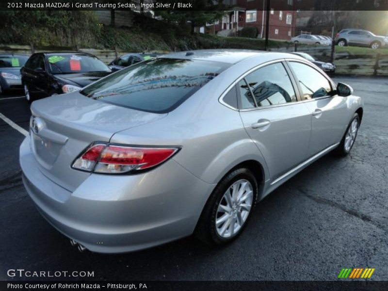 Ingot Silver / Black 2012 Mazda MAZDA6 i Grand Touring Sedan