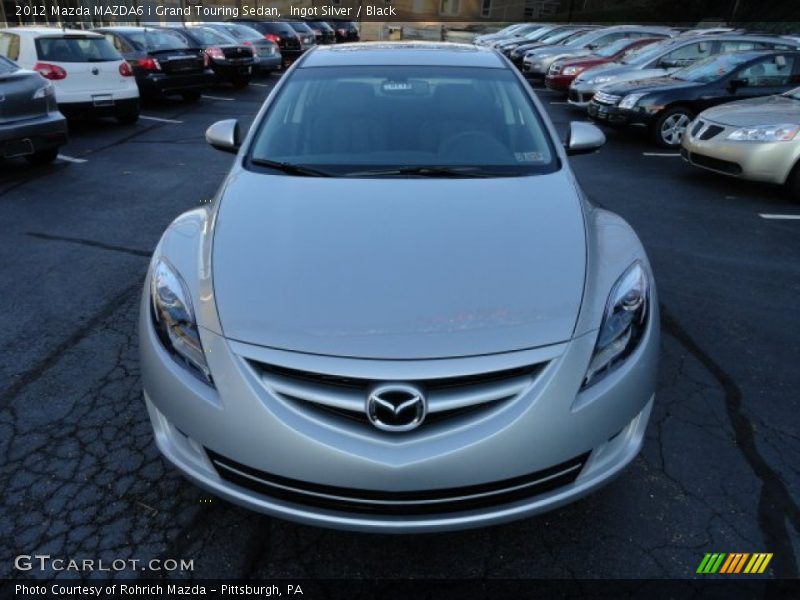 Ingot Silver / Black 2012 Mazda MAZDA6 i Grand Touring Sedan
