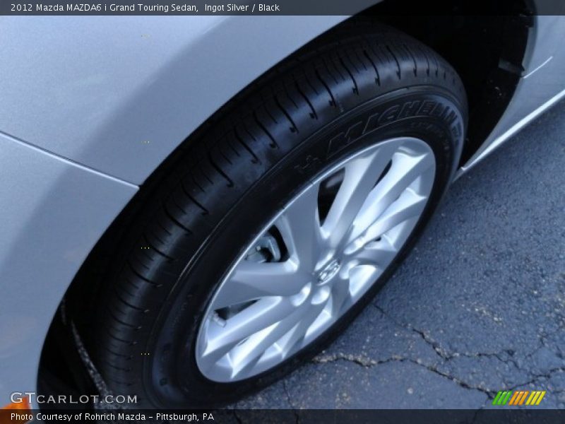 Ingot Silver / Black 2012 Mazda MAZDA6 i Grand Touring Sedan