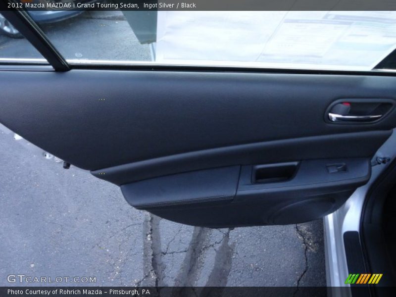 Ingot Silver / Black 2012 Mazda MAZDA6 i Grand Touring Sedan