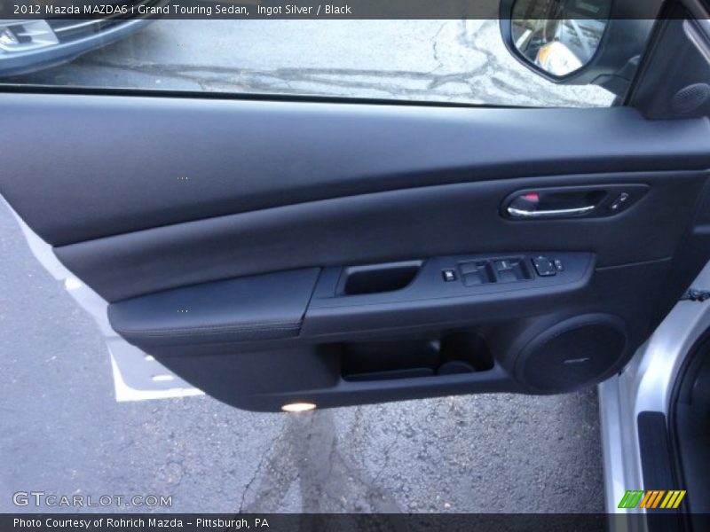 Ingot Silver / Black 2012 Mazda MAZDA6 i Grand Touring Sedan