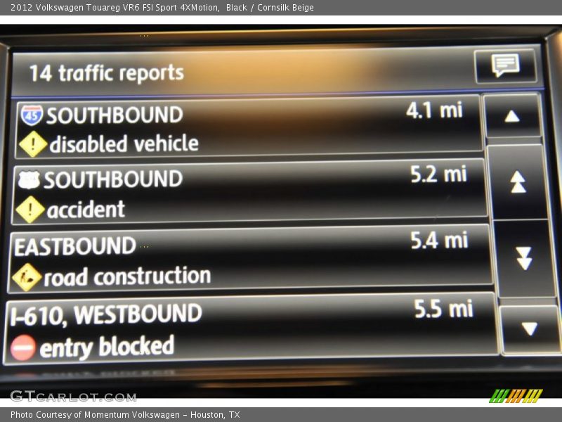 Black / Cornsilk Beige 2012 Volkswagen Touareg VR6 FSI Sport 4XMotion