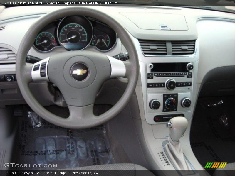 Imperial Blue Metallic / Titanium 2010 Chevrolet Malibu LS Sedan