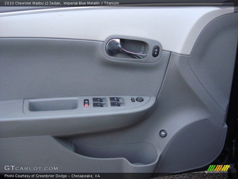 Imperial Blue Metallic / Titanium 2010 Chevrolet Malibu LS Sedan