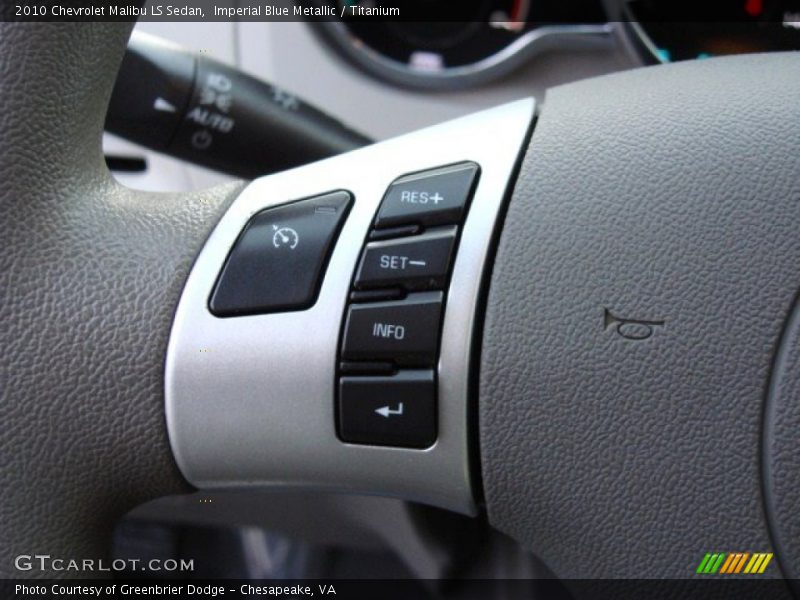 Imperial Blue Metallic / Titanium 2010 Chevrolet Malibu LS Sedan