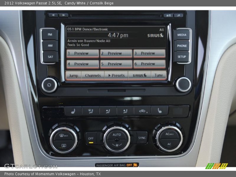 Candy White / Cornsilk Beige 2012 Volkswagen Passat 2.5L SE