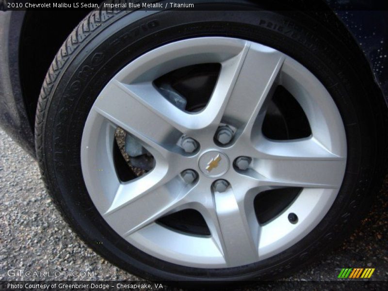 Imperial Blue Metallic / Titanium 2010 Chevrolet Malibu LS Sedan