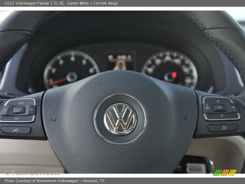 Candy White / Cornsilk Beige 2012 Volkswagen Passat 2.5L SE