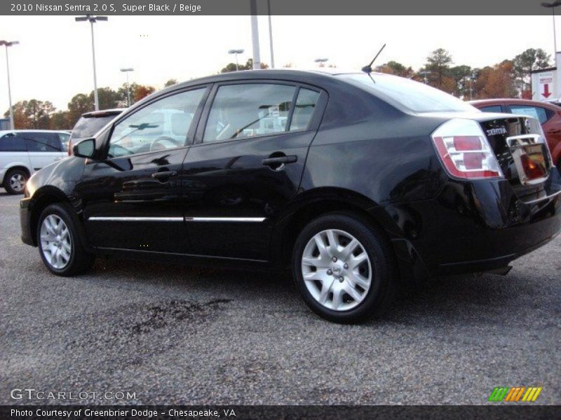 Super Black / Beige 2010 Nissan Sentra 2.0 S