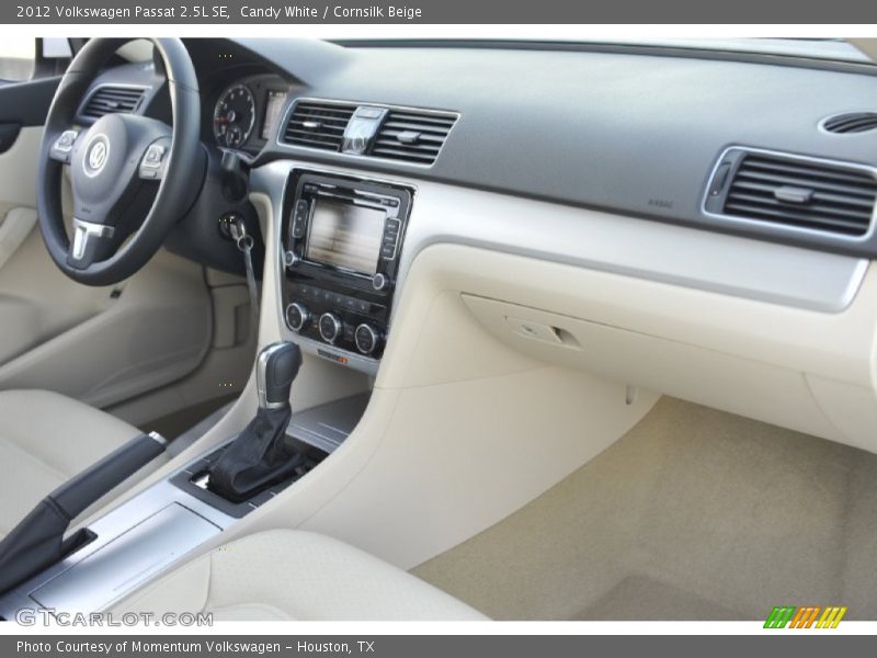 Candy White / Cornsilk Beige 2012 Volkswagen Passat 2.5L SE