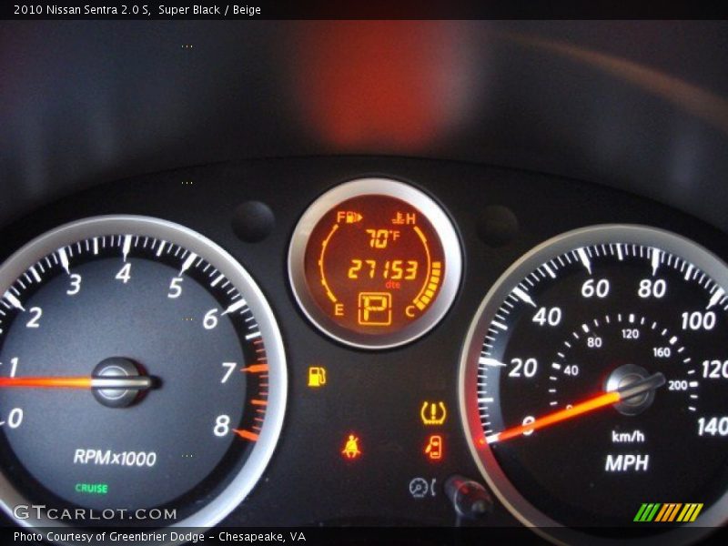 Super Black / Beige 2010 Nissan Sentra 2.0 S
