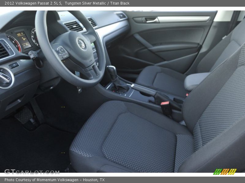 Tungsten Silver Metallic / Titan Black 2012 Volkswagen Passat 2.5L S