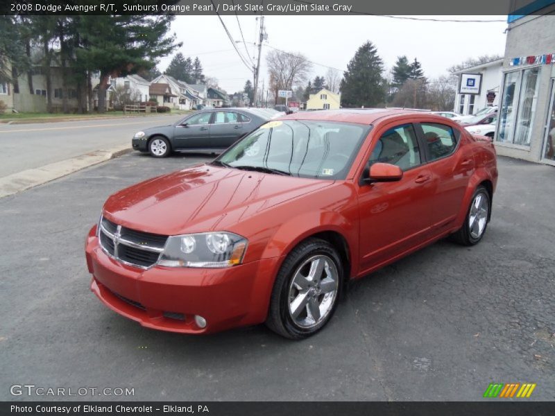 Sunburst Orange Pearl / Dark Slate Gray/Light Slate Gray 2008 Dodge Avenger R/T