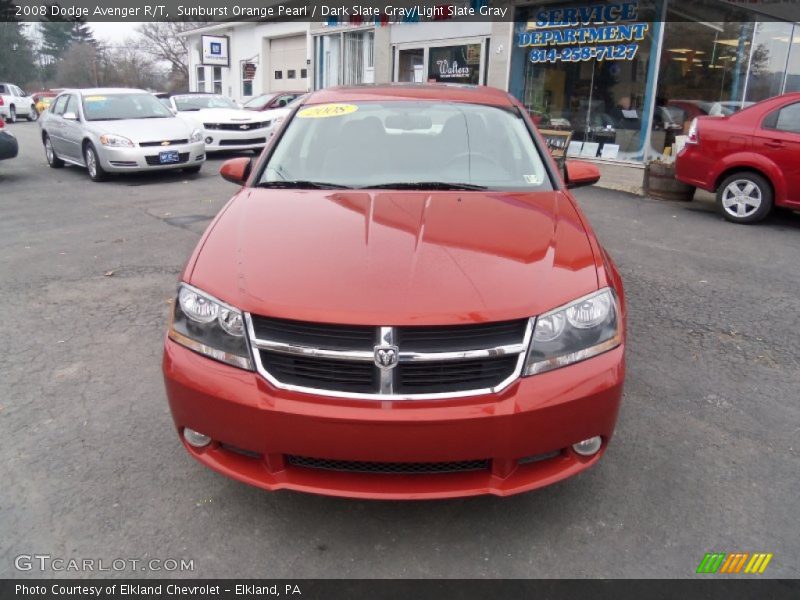Sunburst Orange Pearl / Dark Slate Gray/Light Slate Gray 2008 Dodge Avenger R/T