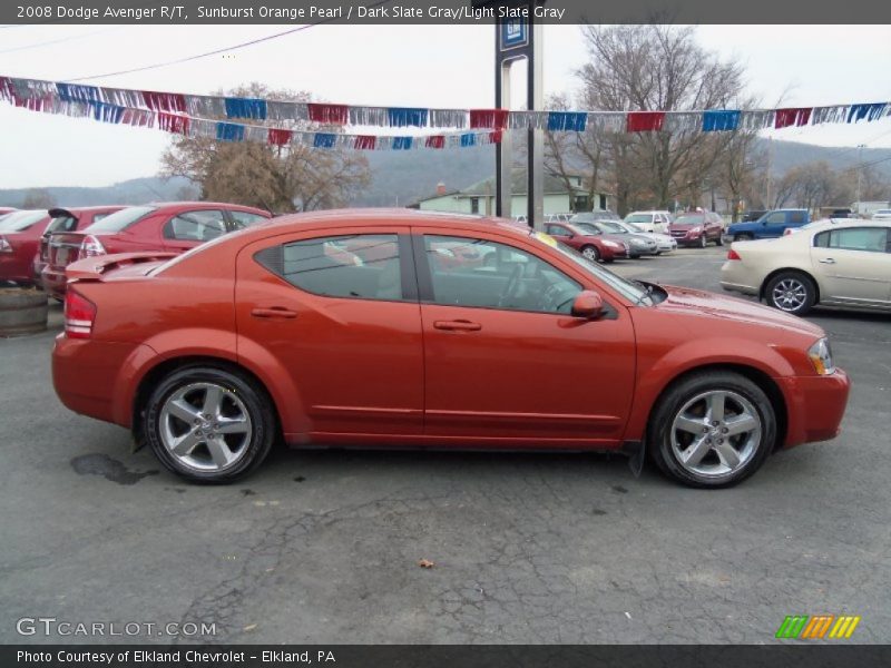 Sunburst Orange Pearl / Dark Slate Gray/Light Slate Gray 2008 Dodge Avenger R/T