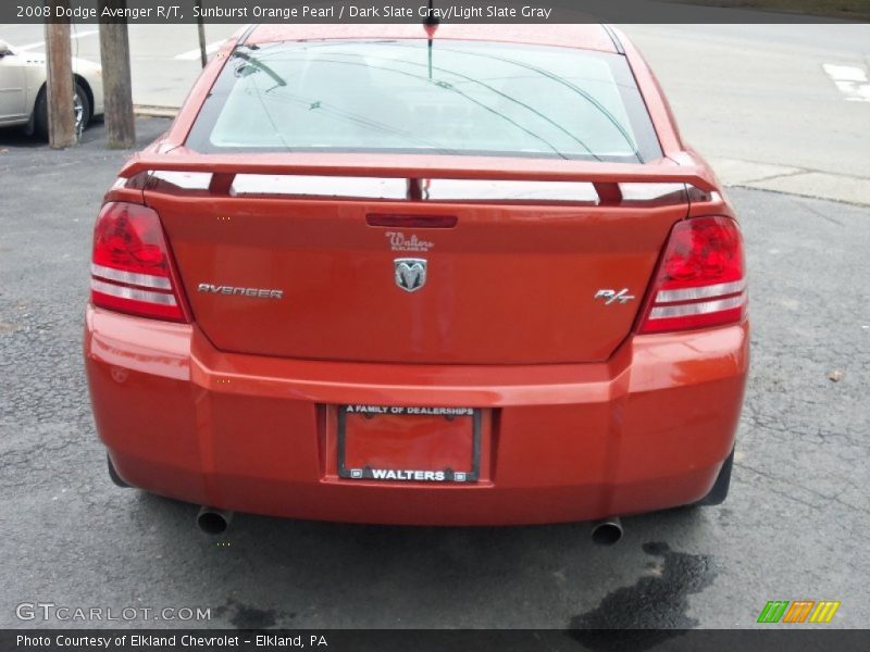 Sunburst Orange Pearl / Dark Slate Gray/Light Slate Gray 2008 Dodge Avenger R/T