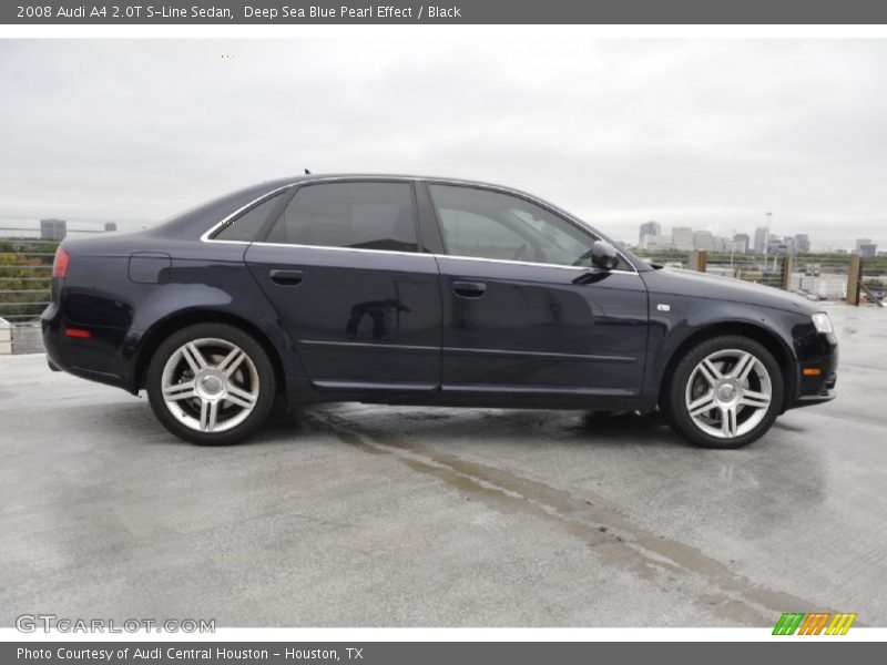 Deep Sea Blue Pearl Effect / Black 2008 Audi A4 2.0T S-Line Sedan
