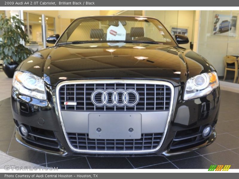 Brilliant Black / Black 2009 Audi A4 2.0T Cabriolet