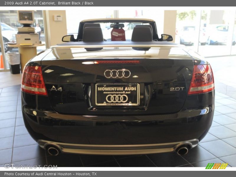 Brilliant Black / Black 2009 Audi A4 2.0T Cabriolet