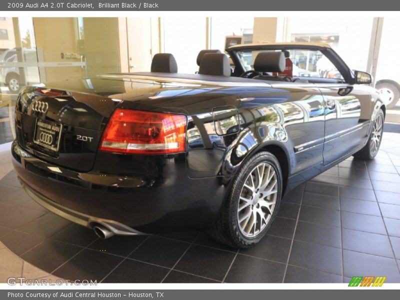 Brilliant Black / Black 2009 Audi A4 2.0T Cabriolet