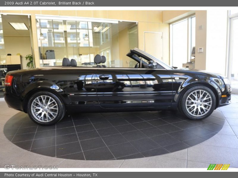 Brilliant Black / Black 2009 Audi A4 2.0T Cabriolet