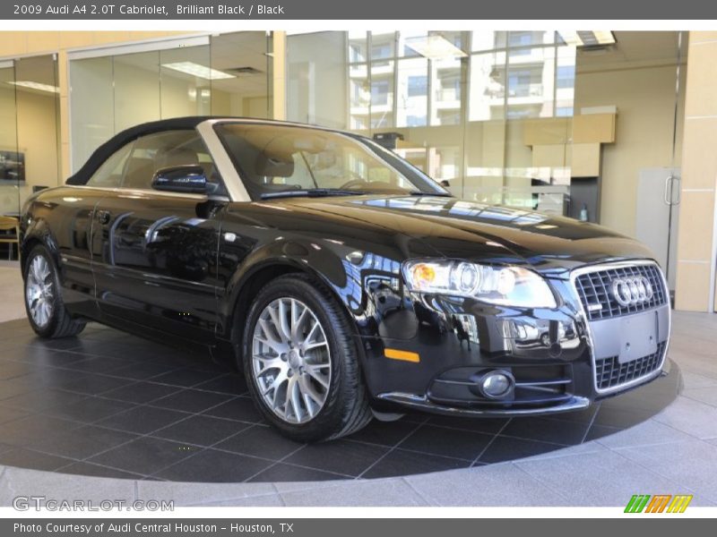 Brilliant Black / Black 2009 Audi A4 2.0T Cabriolet