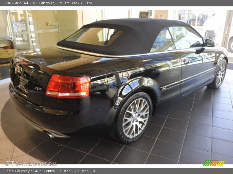 Brilliant Black / Black 2009 Audi A4 2.0T Cabriolet