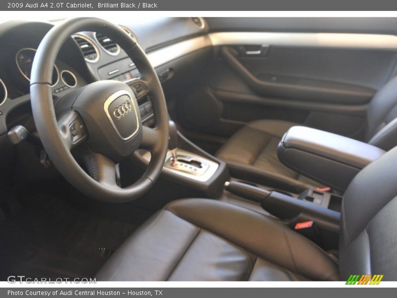  2009 A4 2.0T Cabriolet Black Interior