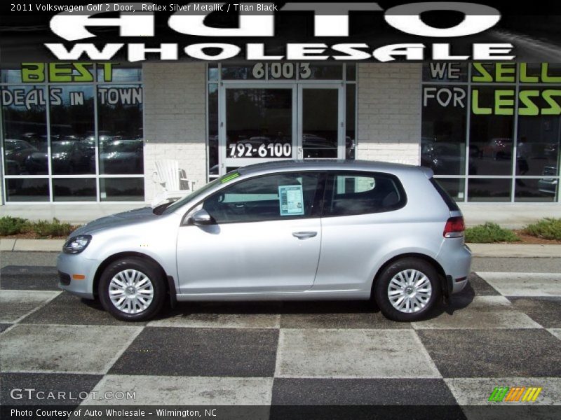 Reflex Silver Metallic / Titan Black 2011 Volkswagen Golf 2 Door