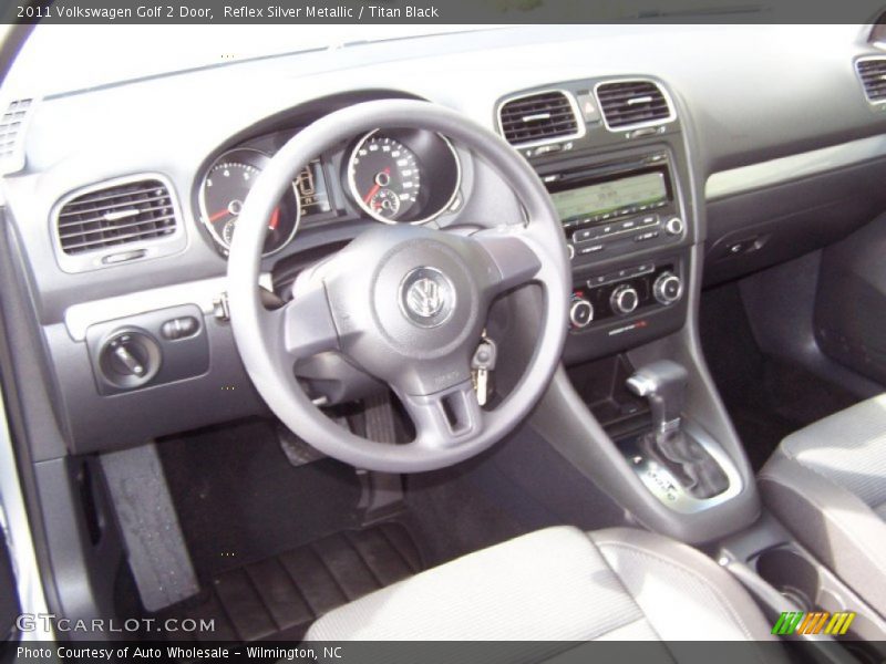 Reflex Silver Metallic / Titan Black 2011 Volkswagen Golf 2 Door