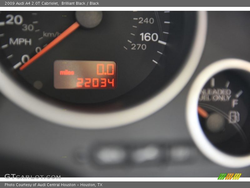 Brilliant Black / Black 2009 Audi A4 2.0T Cabriolet