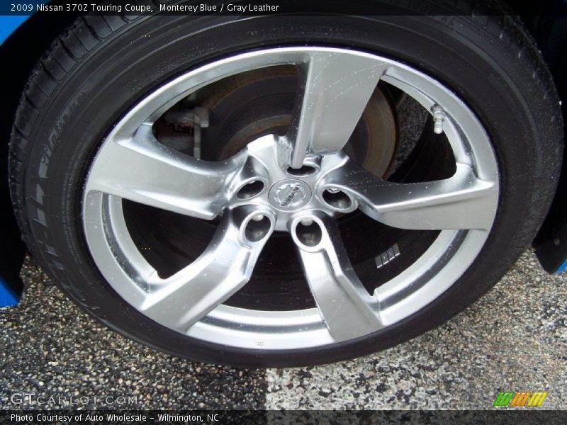 Monterey Blue / Gray Leather 2009 Nissan 370Z Touring Coupe