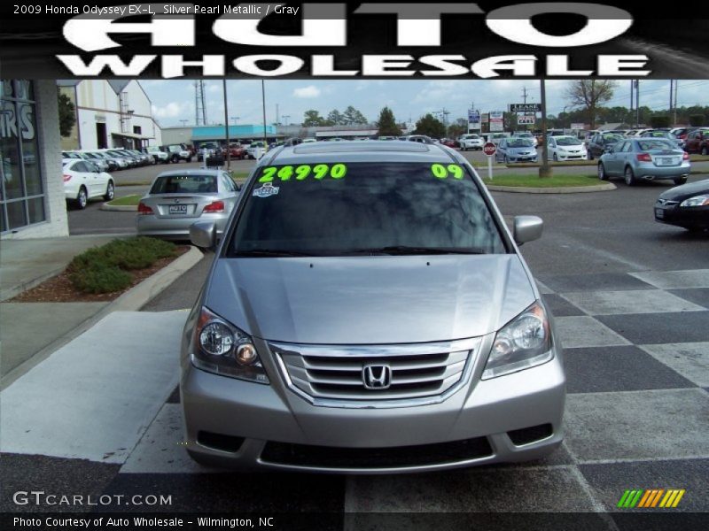 Silver Pearl Metallic / Gray 2009 Honda Odyssey EX-L