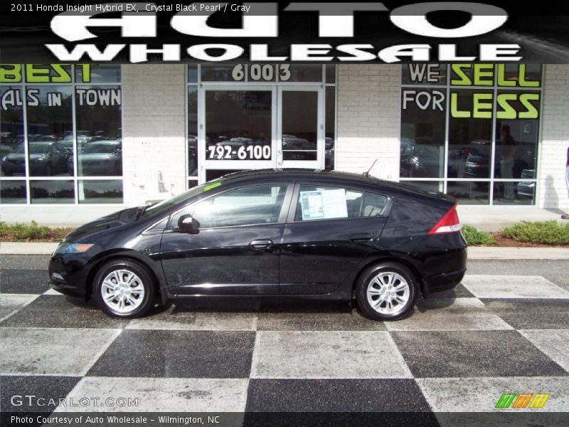 Crystal Black Pearl / Gray 2011 Honda Insight Hybrid EX