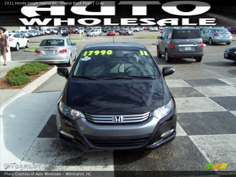 Crystal Black Pearl / Gray 2011 Honda Insight Hybrid EX