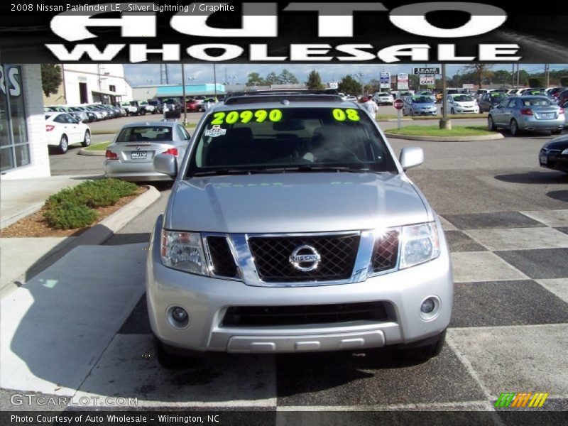 Silver Lightning / Graphite 2008 Nissan Pathfinder LE
