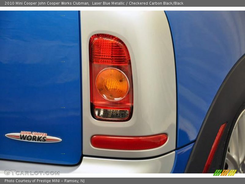 Laser Blue Metallic / Checkered Carbon Black/Black 2010 Mini Cooper John Cooper Works Clubman