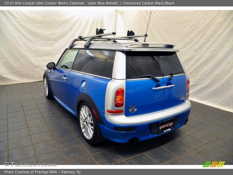 Laser Blue Metallic / Checkered Carbon Black/Black 2010 Mini Cooper John Cooper Works Clubman