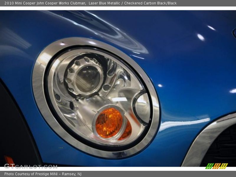 Laser Blue Metallic / Checkered Carbon Black/Black 2010 Mini Cooper John Cooper Works Clubman