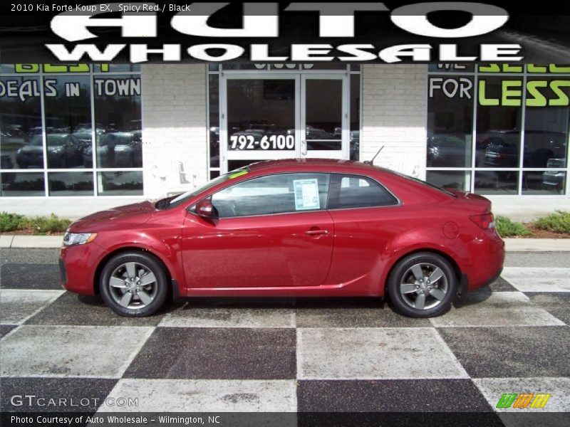 Spicy Red / Black 2010 Kia Forte Koup EX